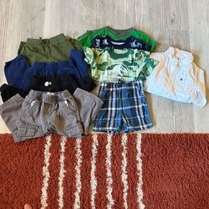 Kids Boy Bundle 18 months, a few 18-24 month items, shorts, pants, shorts